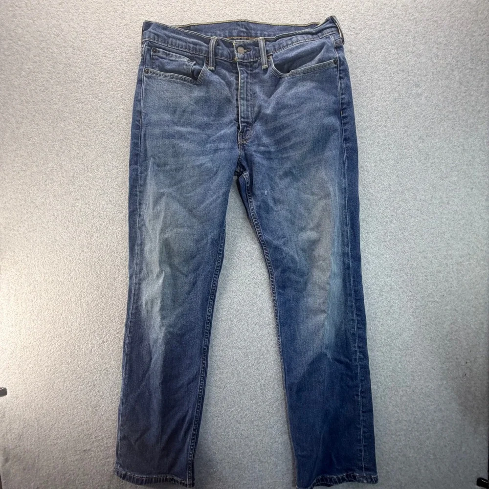 Levis 514 Mens Straight Fit Jeans Medium Wash Blue Denim 34x32 W34 L32